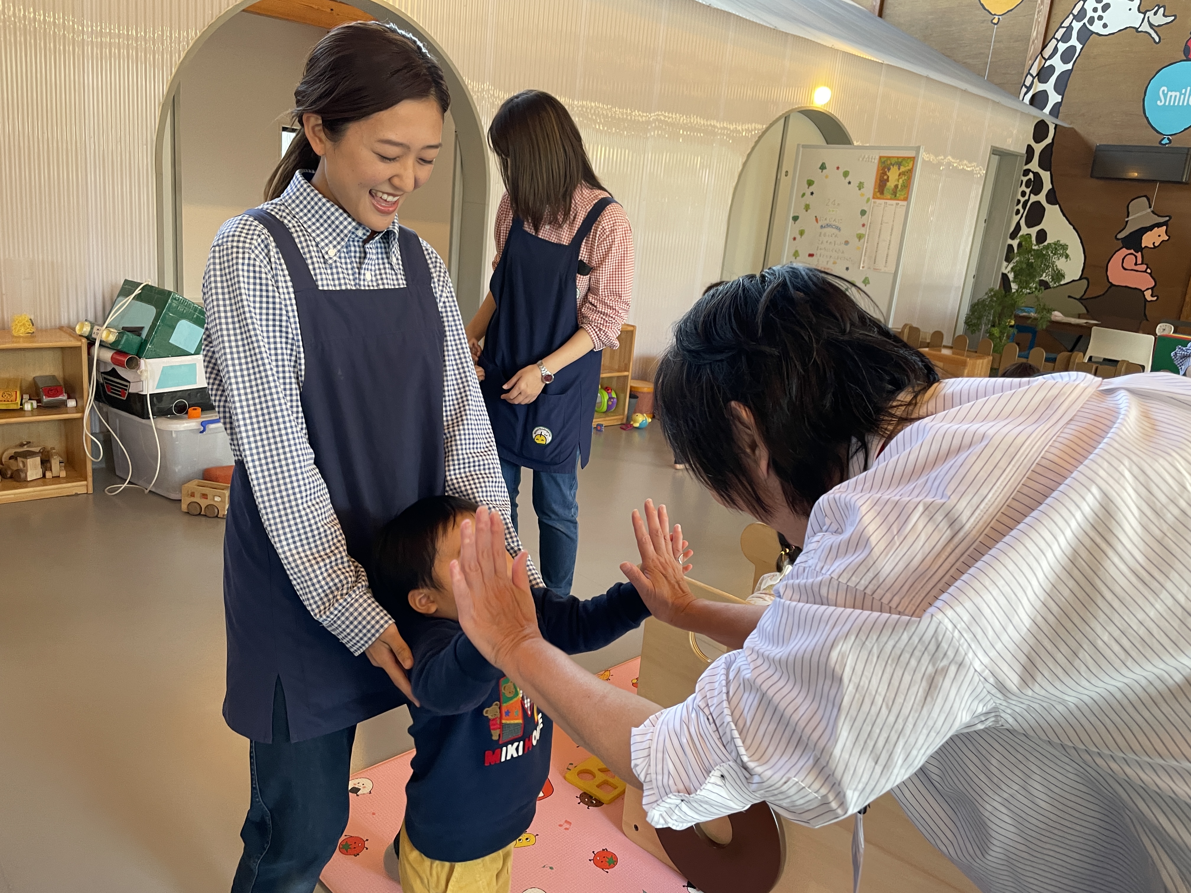 子どもと一緒に５つの力を育てる様子